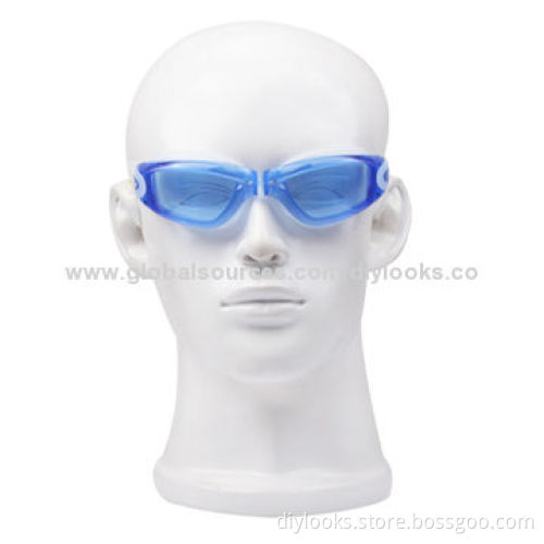 UV Shield Anti-fog Swimming Goggles with Ear Plug, Blue